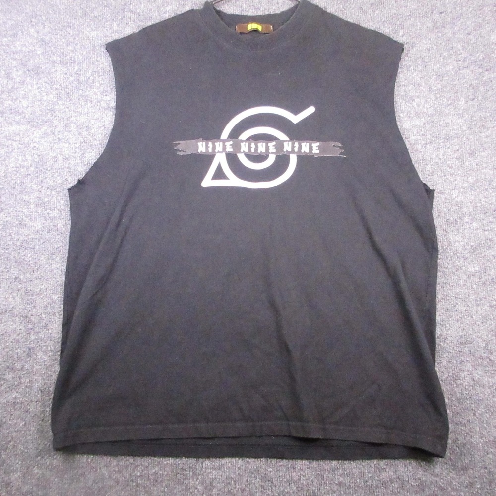 Nine Nine Nine Shirt Mens XL Black Juice Wrld Naruto Itachi Uchiha Sleeveless